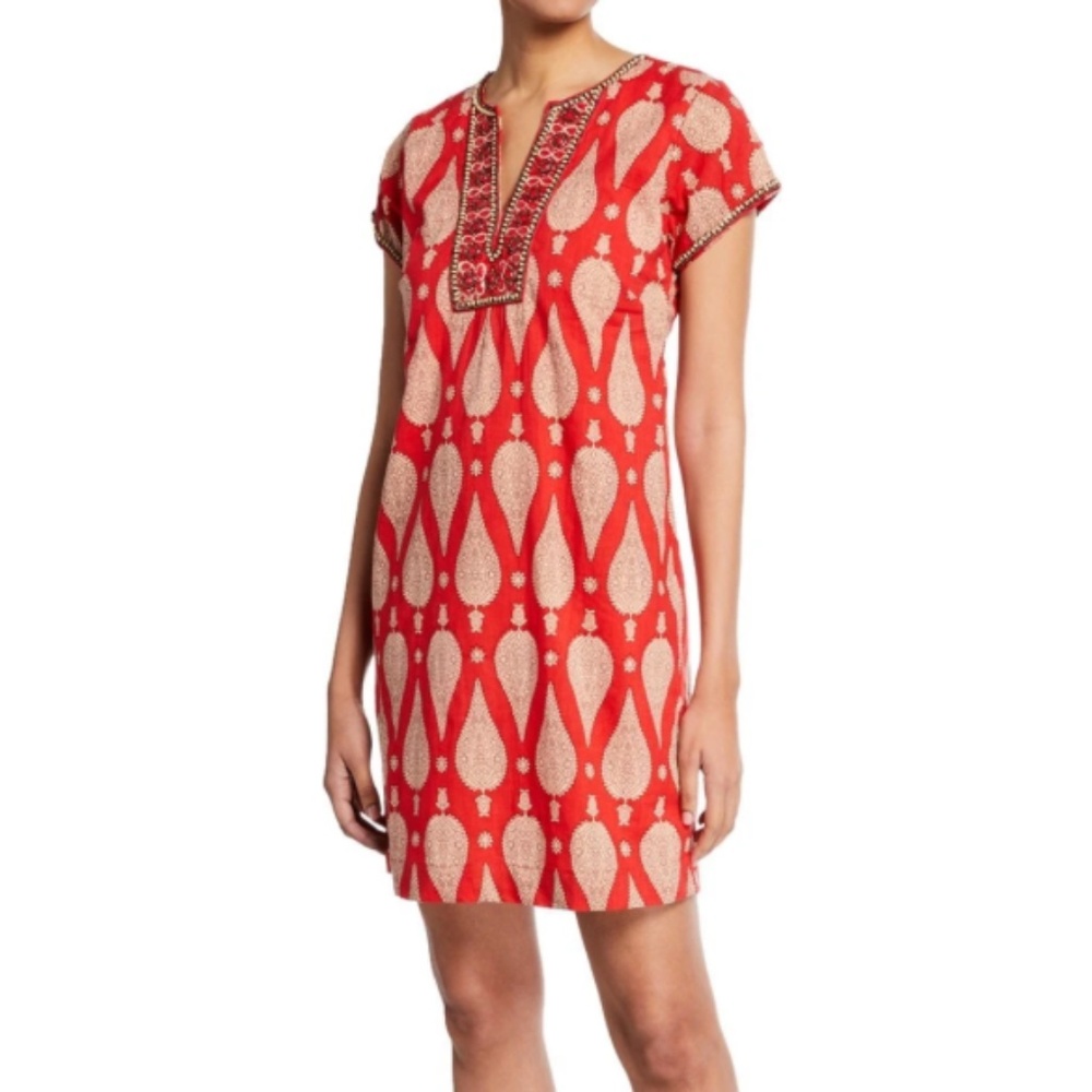 NWT Bella Tu Ikat Embroidered Tunic Dress XXL